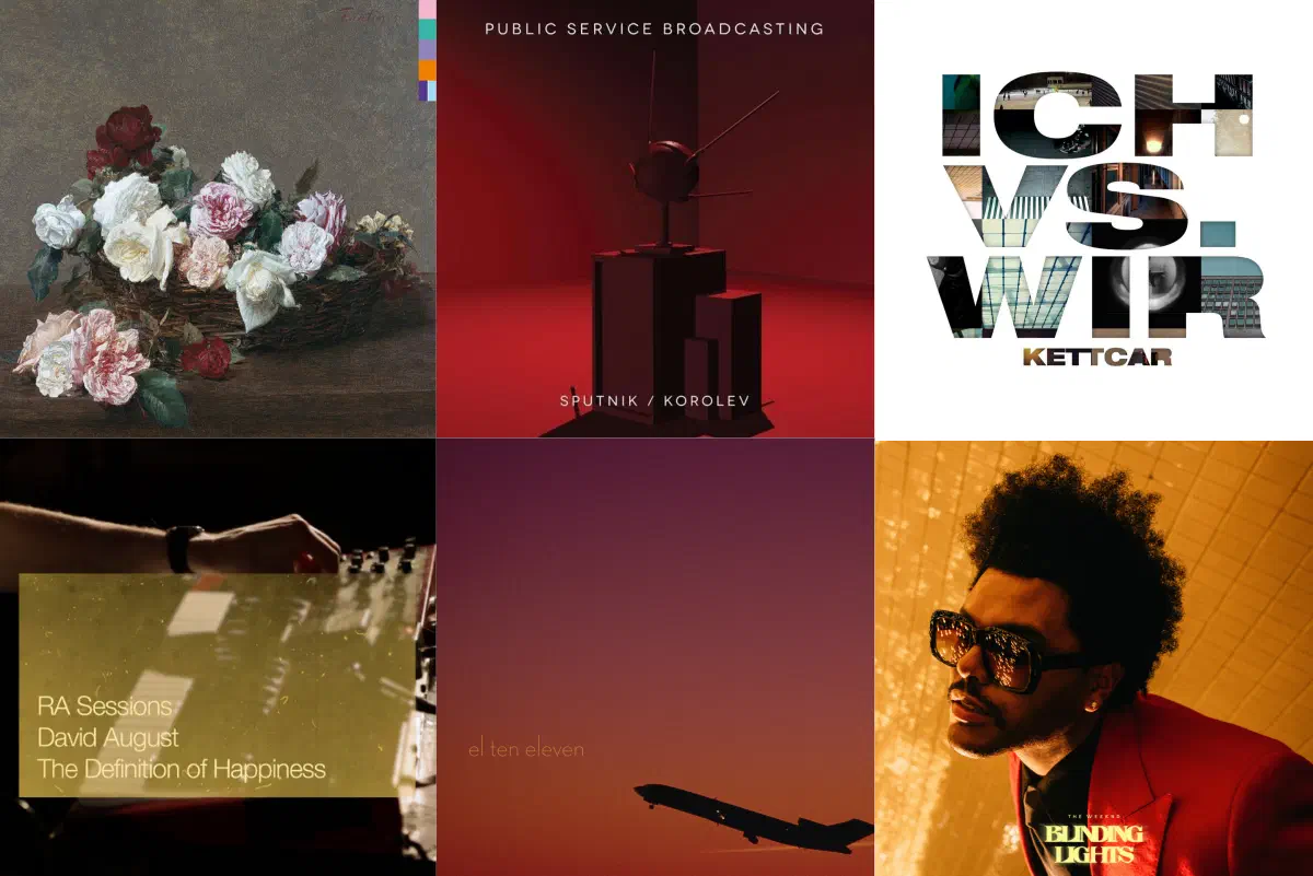 Six album covers Six album covers for from the six tracks selected below