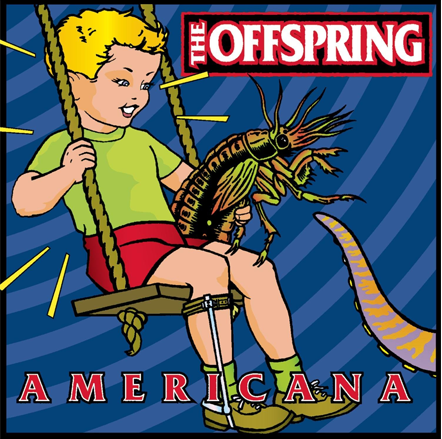 Americana Album cover art by Frank Kozik. Cover art of Americana Album
